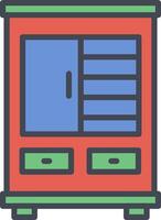 Shelves Cabinet Vector Icon