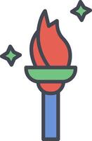 Torch Vector Icon