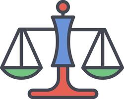 Justice Scale Vector Icon