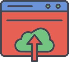 Upload Web Vector Icon