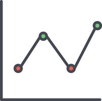 Line Chart Vector Icon