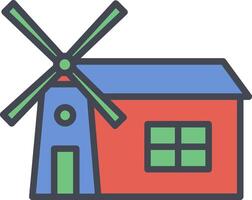 Windmill Vector Icon