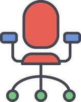 Revolving Chair Vector Icon