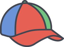 icono de vector de gorra de verano