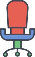 Office Chair III Vector Icon