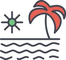 icono de vector de verano