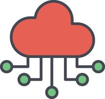 Cloud Computing Vector Icon