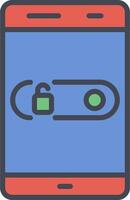 Unlock Slide Vector Icon