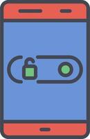 Unlock Slide Vector Icon