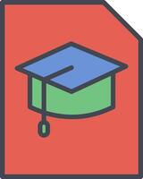 icono de vector de graduación