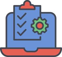 Online Checklist Vector Icon