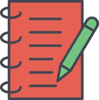 Spring Notebook Vector Icon