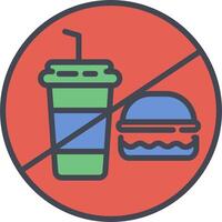 No Food Vector Icon