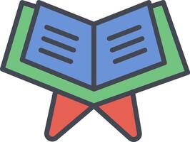 Reading Holy Book Vector Icon