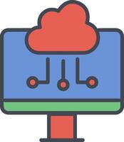 Cloud Computing Vector Icon