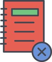 Unchecked Notes Vector Icon