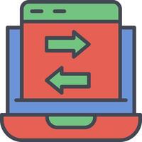 Data Transfer Vector Icon