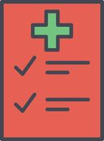 Medical Examination List Vector Icon