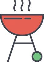 icono de vector de parrilla