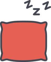 icono de vector de almohada