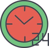 24 hours Vector Icon