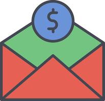 Mail Coin Vector Icon