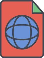 Global Profile Vector Icon