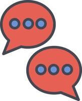 Chat Conversation Vector Icon