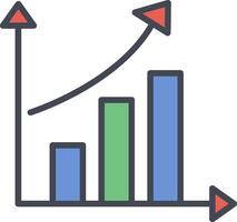 Rising Statistics Vector Icon