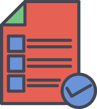 Valid Document Vector Icon