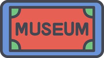 Museum Tag Vector Icon