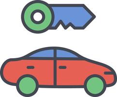 Rent a Car Vector Icon