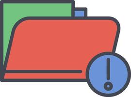 Vulnerable Folder Vector Icon