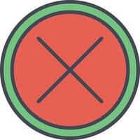 Do Not Cross Vector Icon