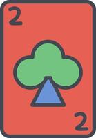 Clubs Card Vector Icon