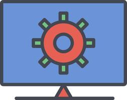 Computer Settings Vector Icon