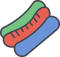 Hot Dog Vector Icon