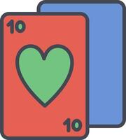 icono de vector de baraja de cartas