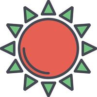 icono de vector de sol