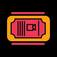 Cinema Ticket Vector Icon