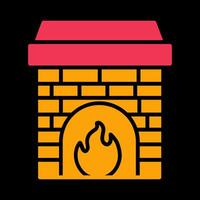 Fireplace Vector Icon
