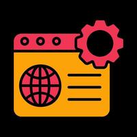 icono de vector de optimización web