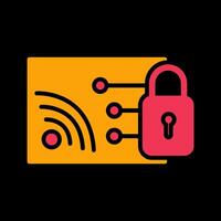 Protected WiFi Vector Icon