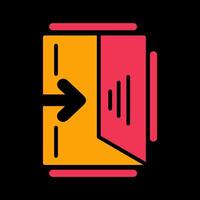 Exit Sign Vector Icon