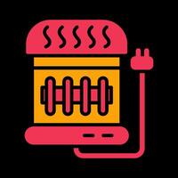 Electric Heater Vector Icon