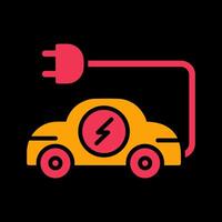 Electric Car Vector Icon