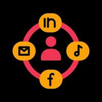 Social Circle Vector Icon