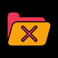 Cancel Folder Vector Icon