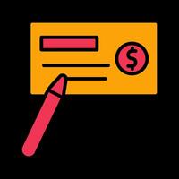 Write Cheque Vector Icon