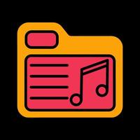Music Folder Vector Icon